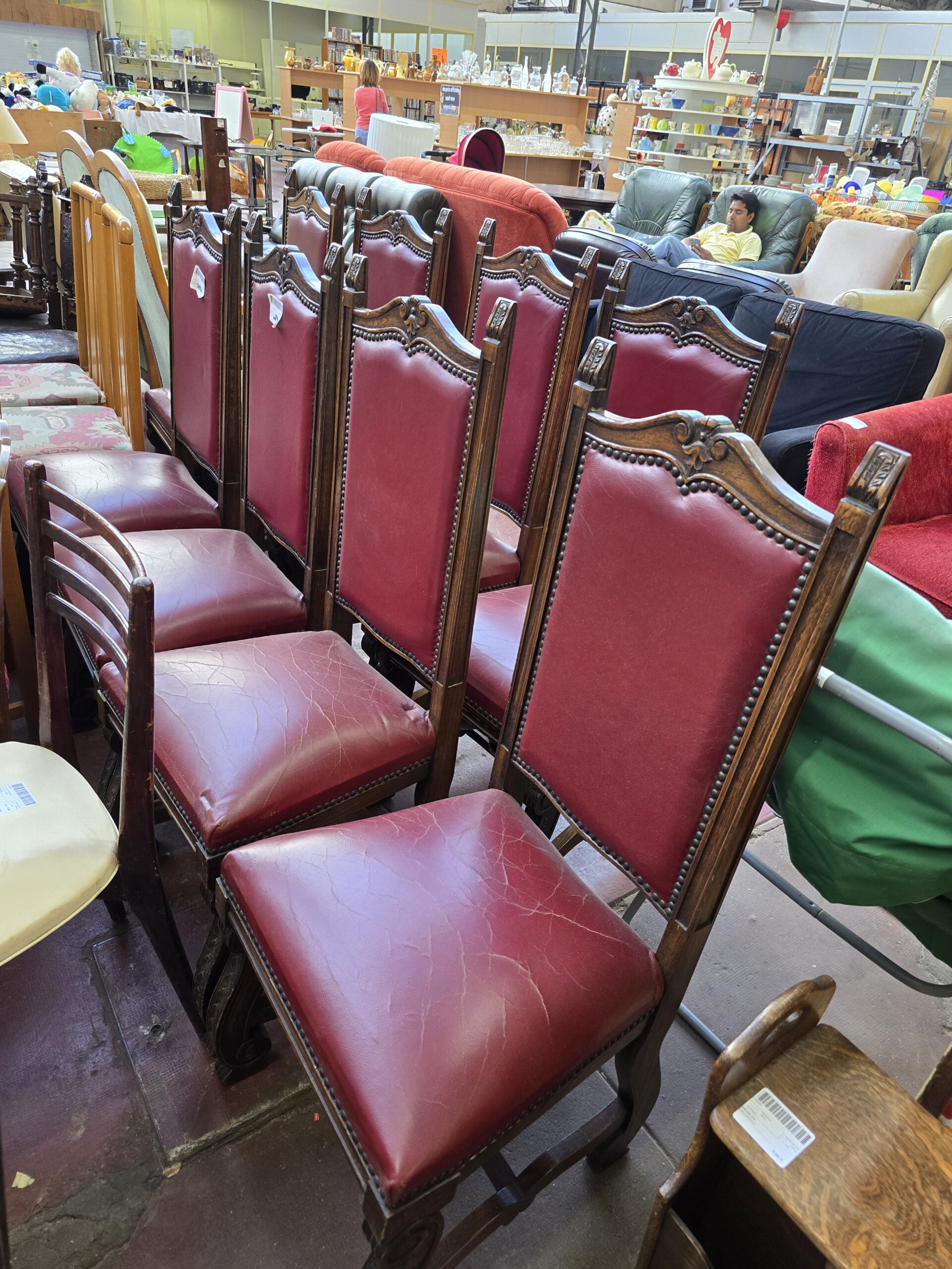 Chairs for sale at a store